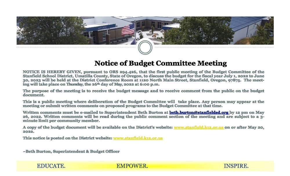 BC Meeting Notice