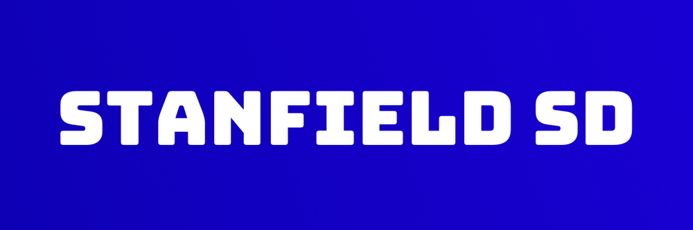 Blue Stanfield SD banner with white text